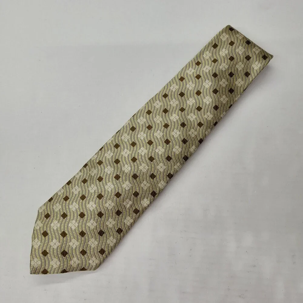 Robert Talbott Best Of Class Tie Mens One Size Necktie Brown Ivory Textured Silk